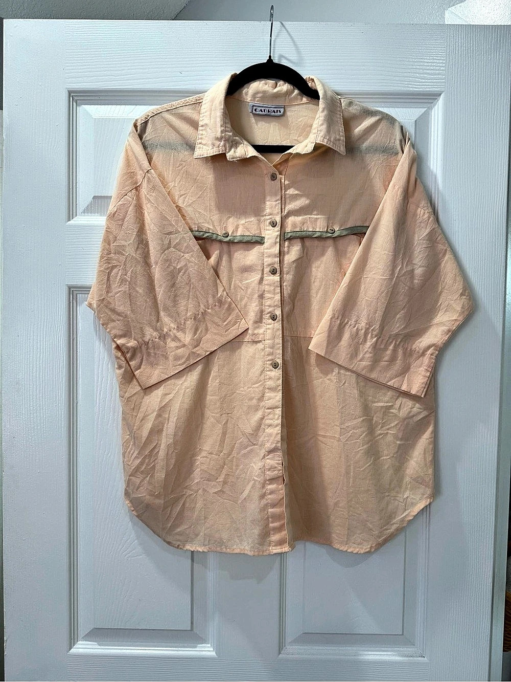 Cabrais Women's Button Down Shirt in Pink Like New